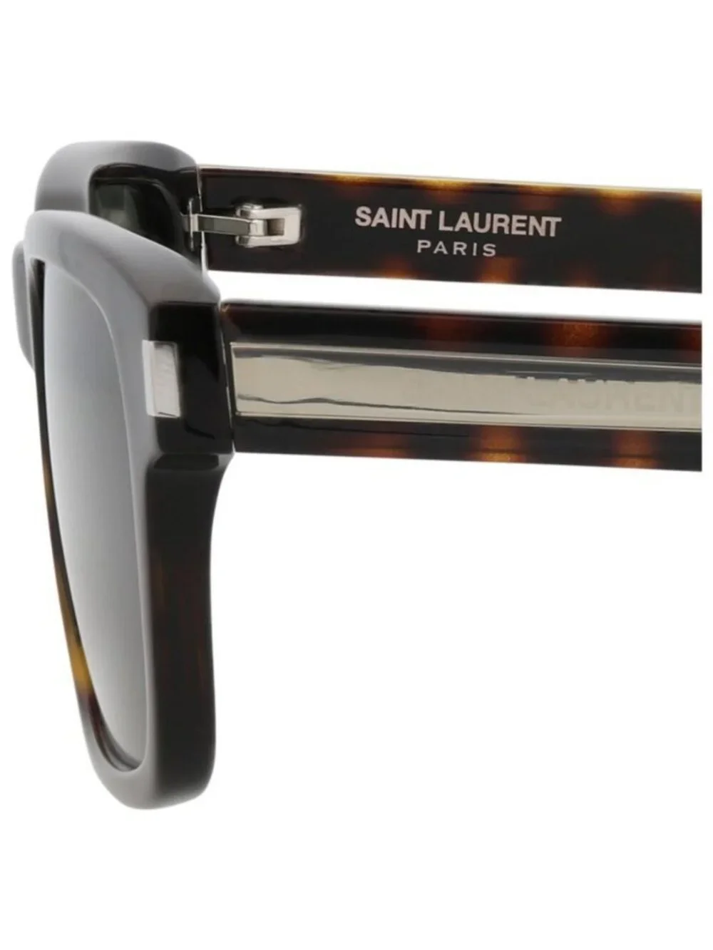 New Saint Laurent Mens Square/Rectangle Havana Crystal Grey Fashion Designer Sun